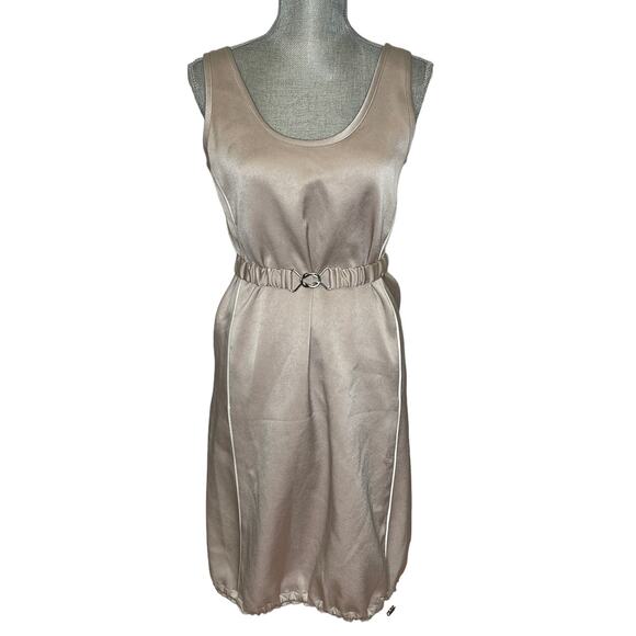Babaton 1-01 Sleeveless Satin Dress with Belt Size: XSmall - Picture 1 of 10